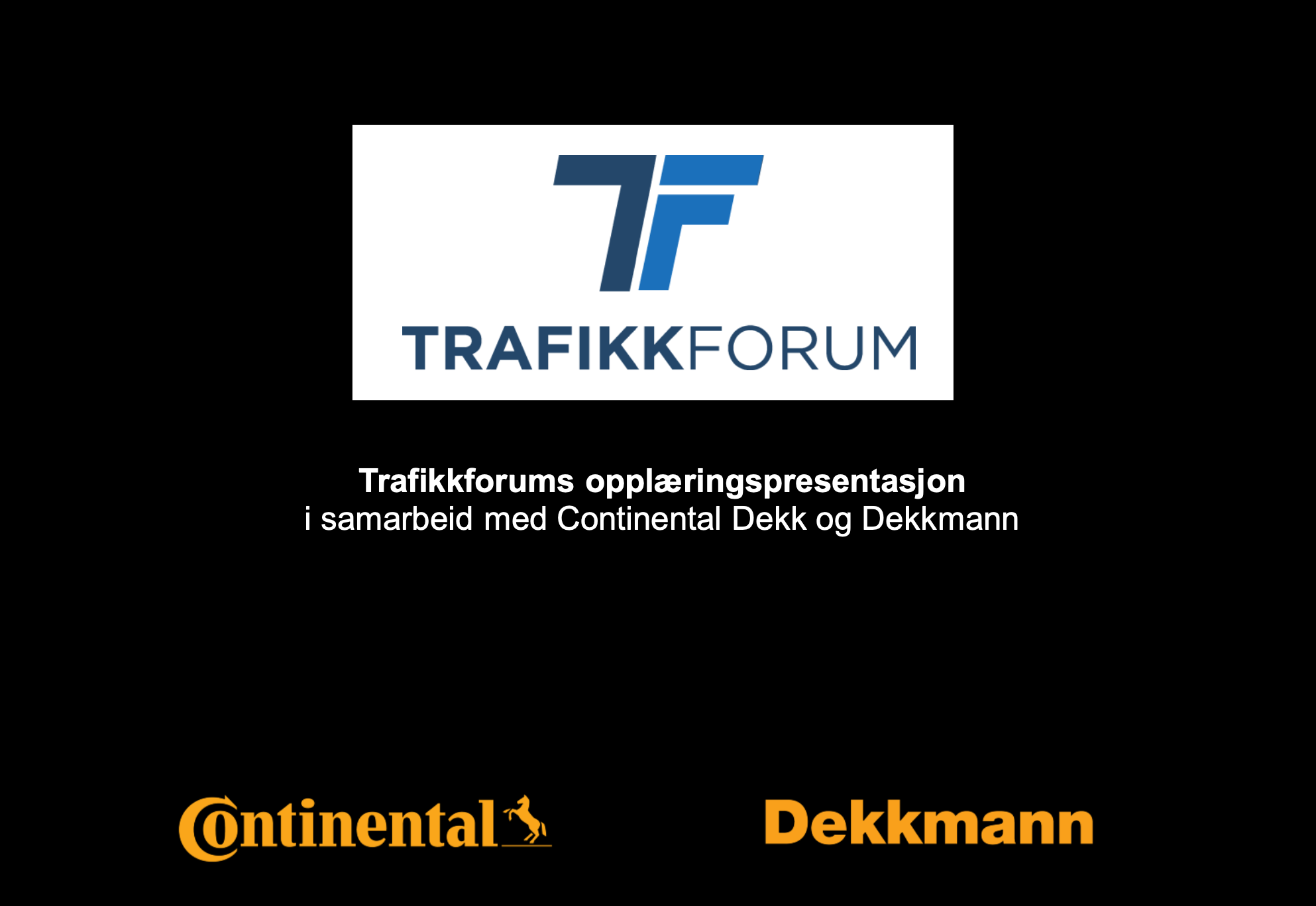 Skjermdump fra dekkpresentasjon